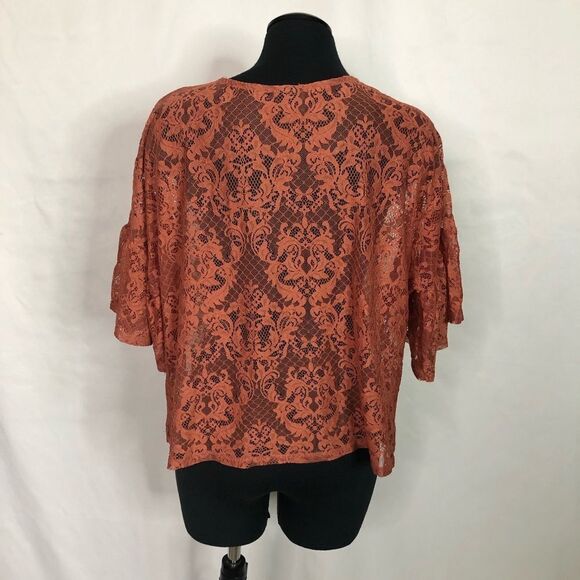 Bobeau Lace Sheer Blouse - Women’s L - Picture 5 of 7